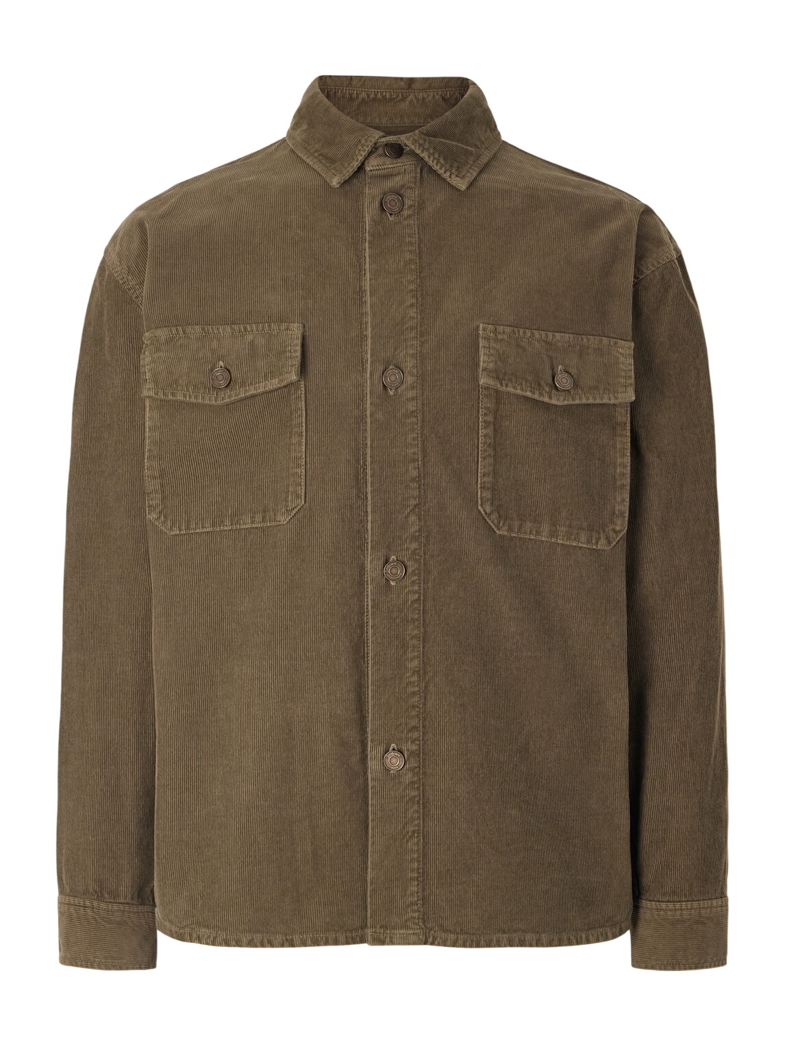 Saint Laurent Corduroy-trimmed cotton canvas jacket Saint Laurent
