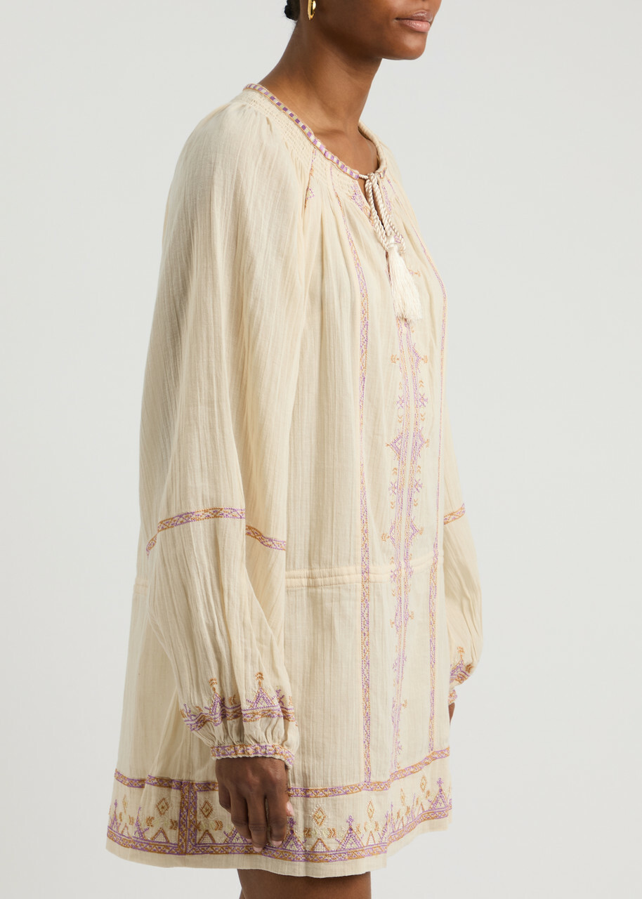Isabel Marant étoile Parsley Embroidered Cotton-voile Mini