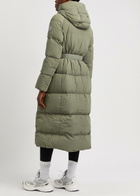 Canada Goose Women's Large Sage Marlow Quilted Shell Parka Coat Hooded Style & Longline Shape