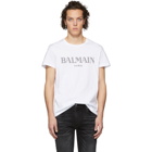 Balmain White Logo T-Shirt