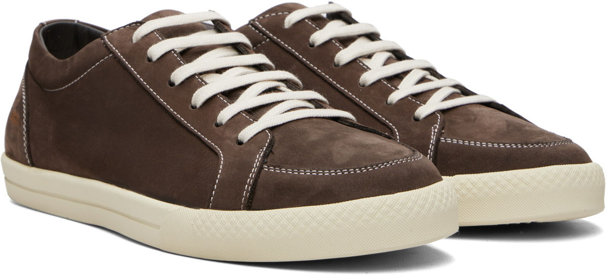 Common Projects Brown Premium Skate Sneakers
