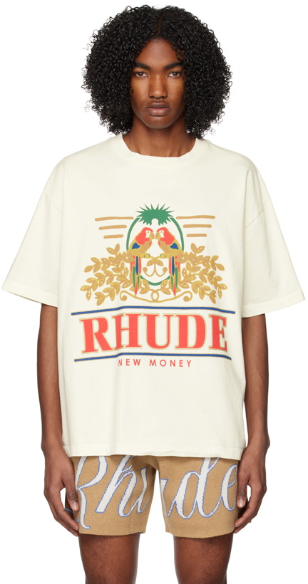 Photo: Rhude Off-White Parakeet T-Shirt