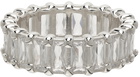 Hatton Labs Silver Baguette Eternity Ring