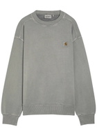 Carhartt Wip Nelson Logo Cotton Sweatshirt Grey