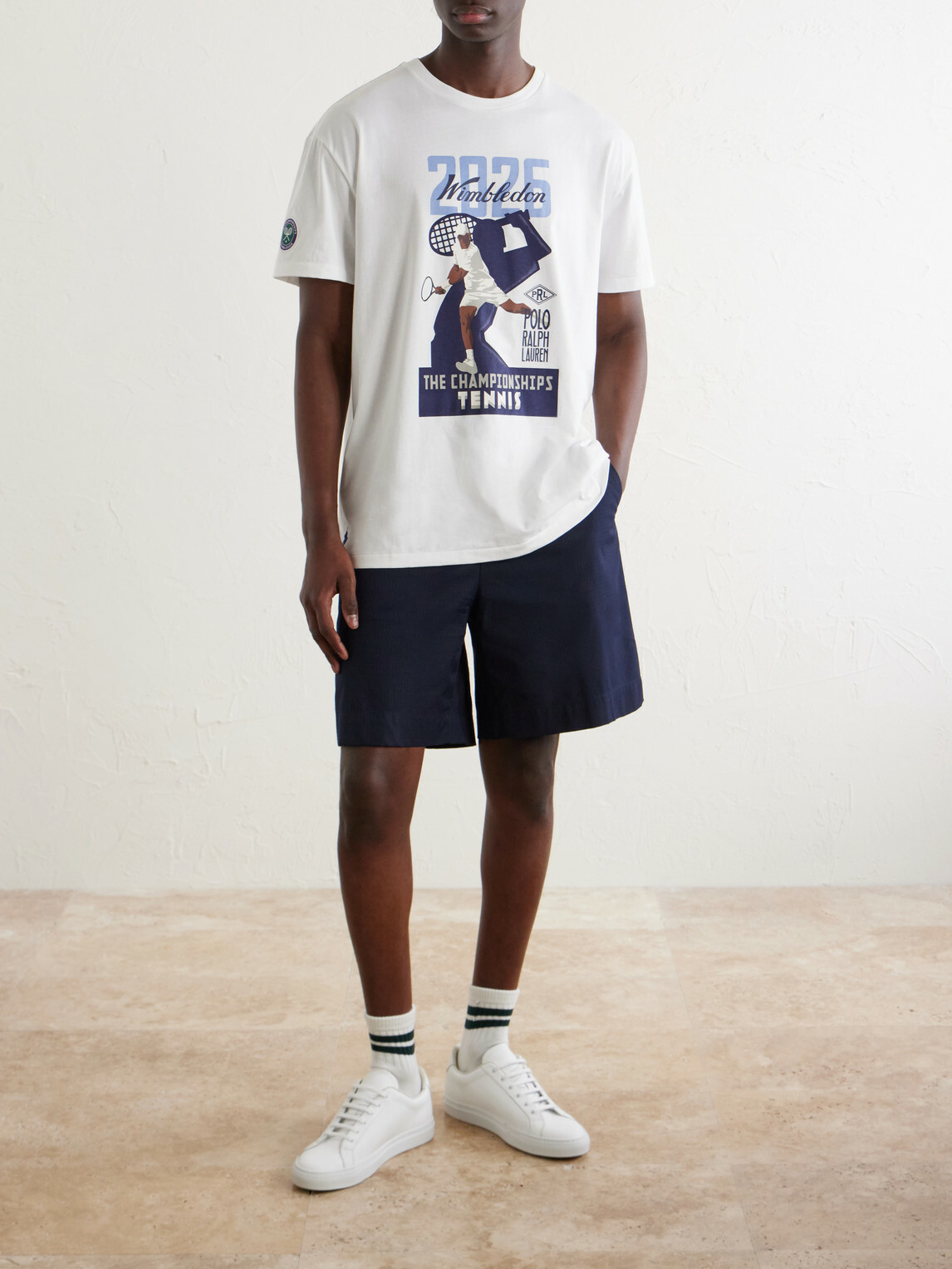 Polo Ralph Lauren - Wimbledon Printed Cotton-Jersey T-Shirt - White