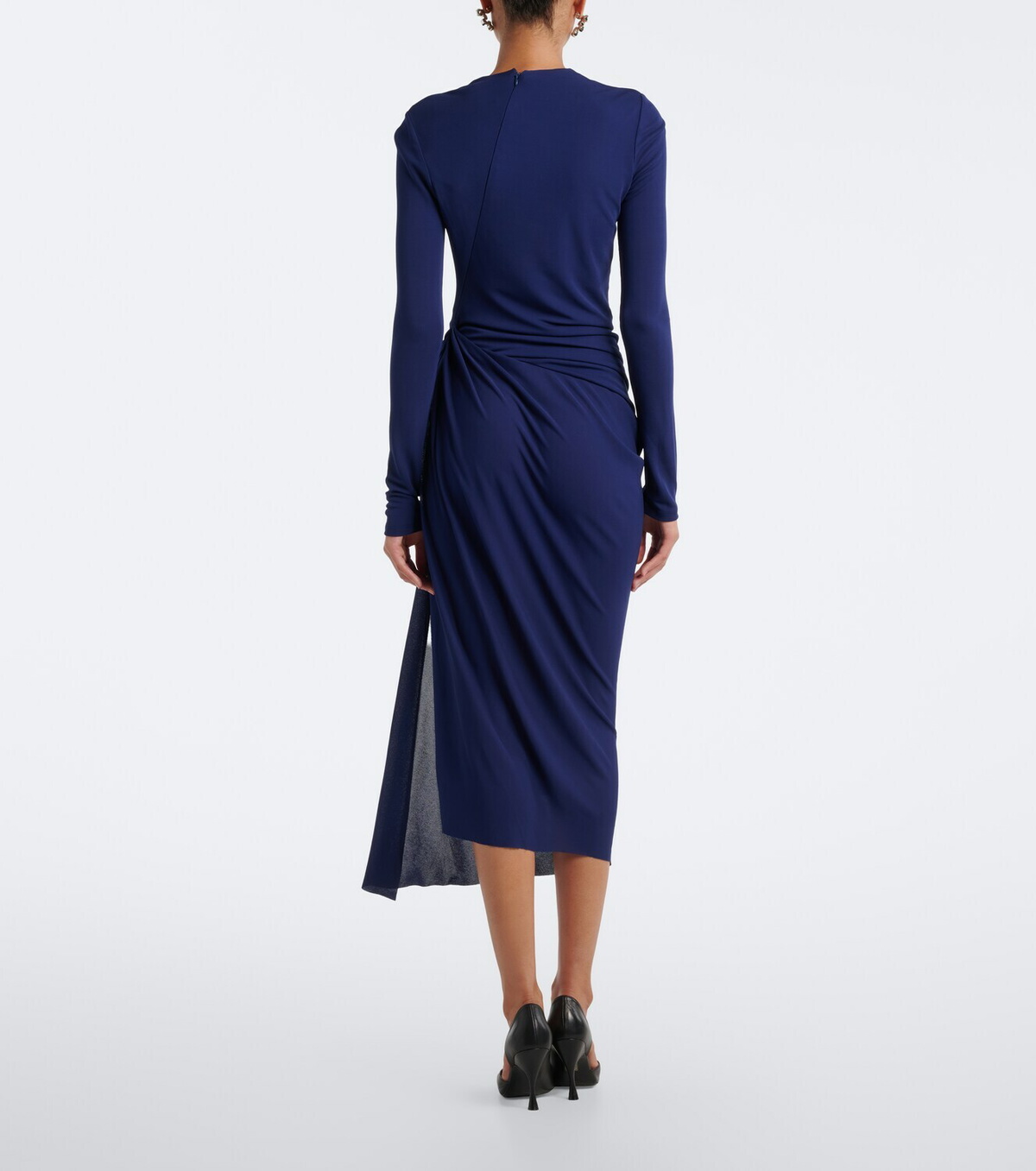 Erdem Draped jersey midi dress