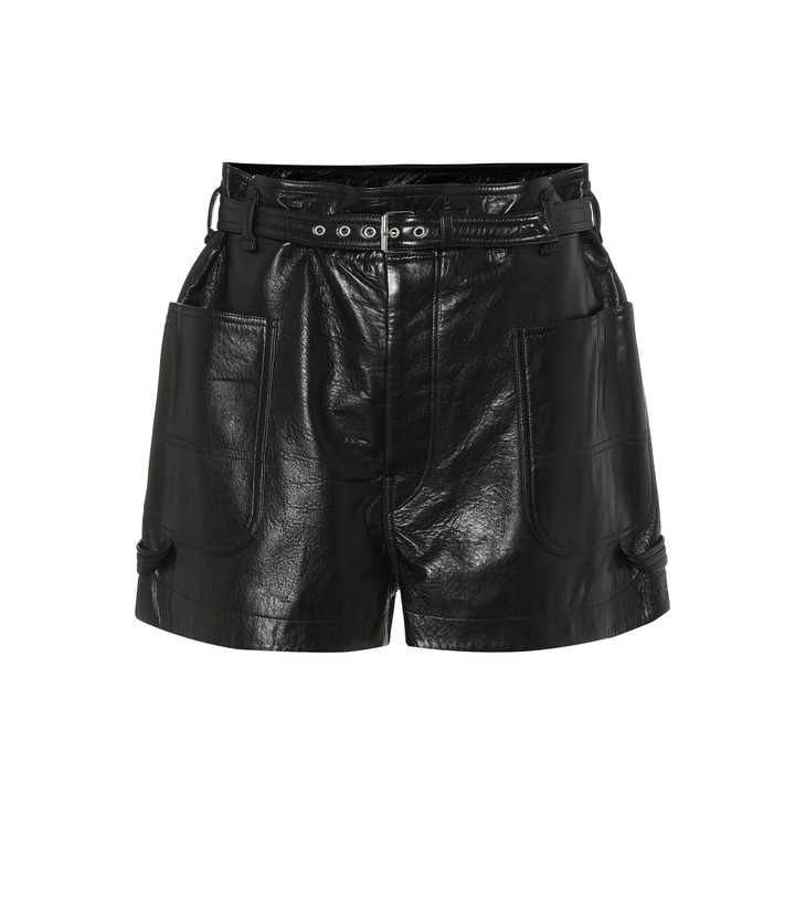 Photo: Isabel Marant - Xike high-rise leather shorts