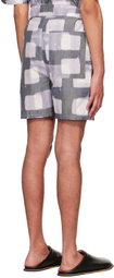 Henrik Vibskov Grey Polyester Shorts