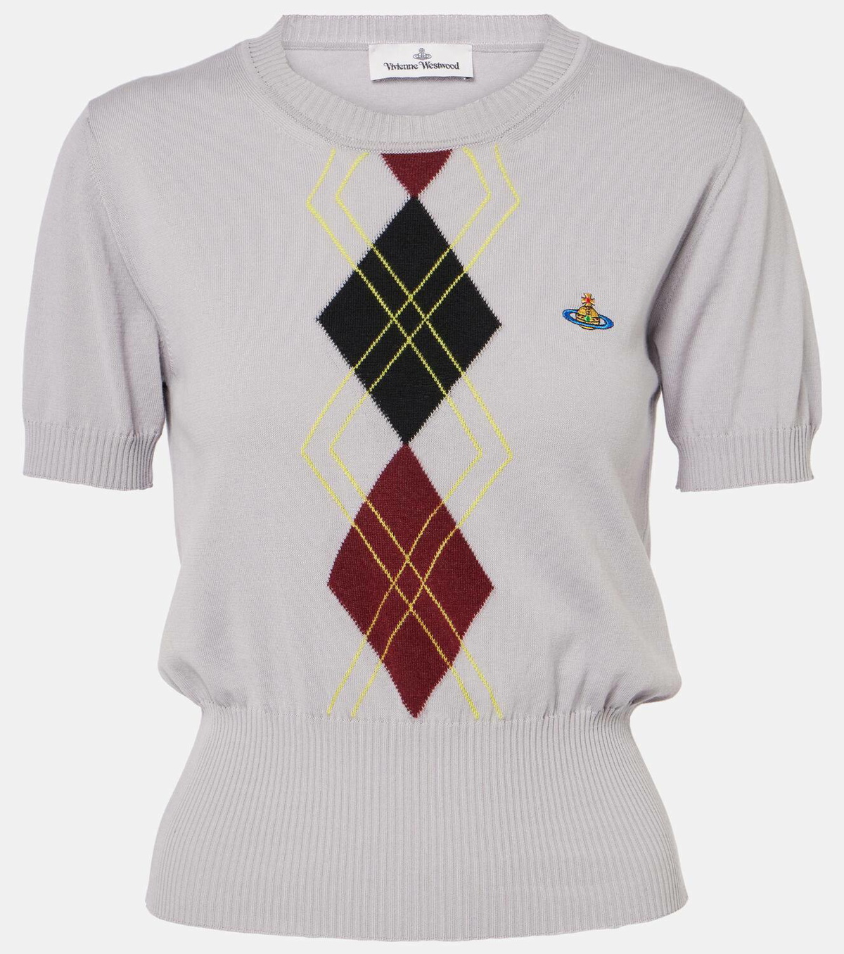 Vivienne Westwood Argyle cotton and wool top Vivienne Westwood