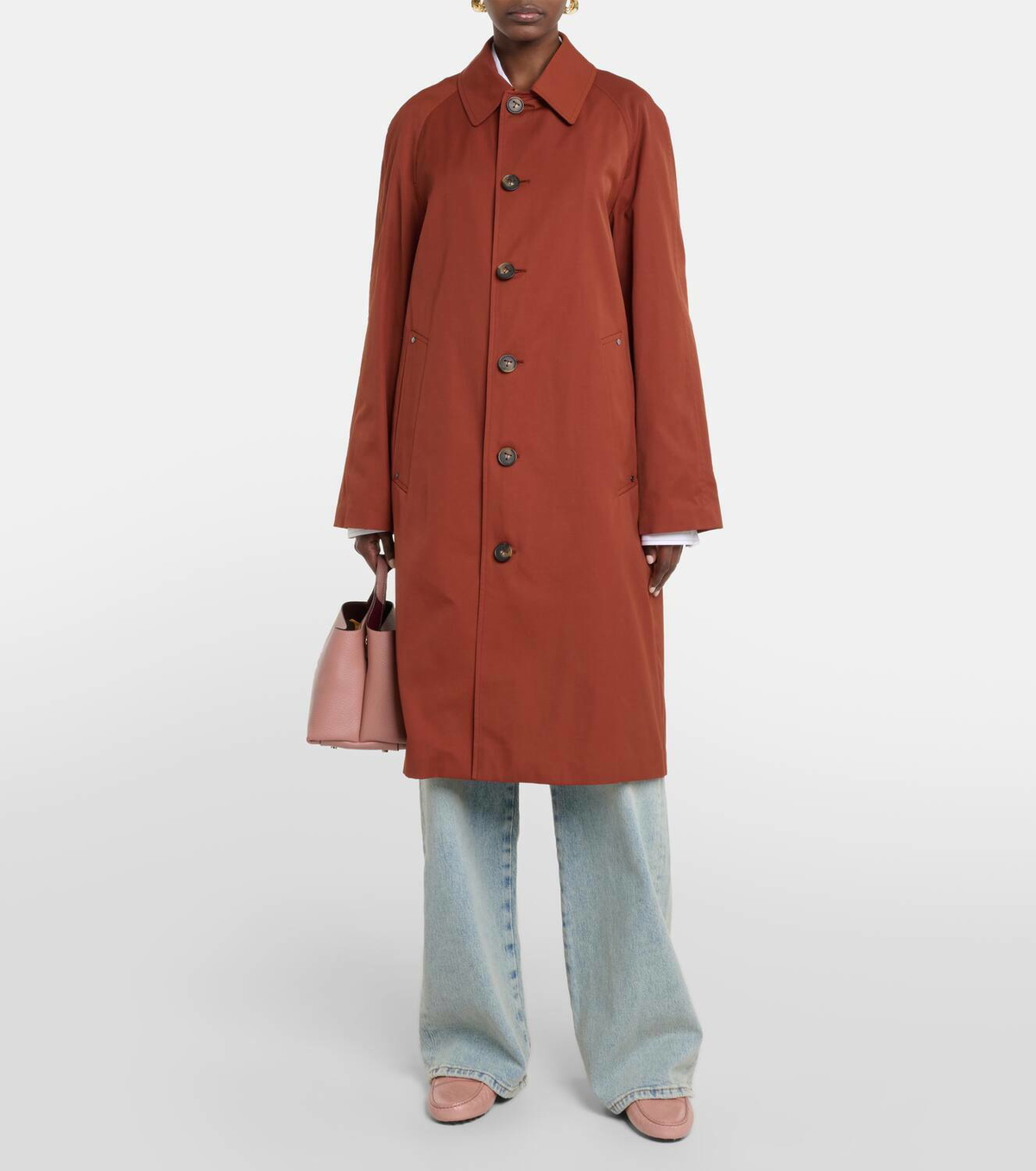 Tod's Oversized cotton-blend raincoat
