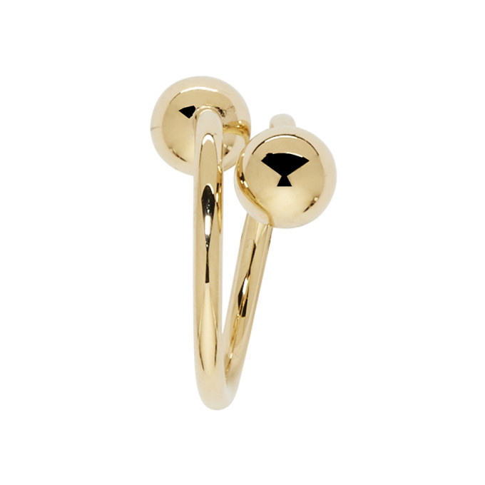 Photo: JW Anderson Gold Double Ball Earrings