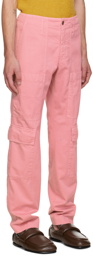 Dries Van Noten Pink Four-Pocket Cargo Pants