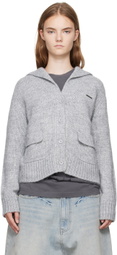 We11done Gray Sailor Cardigan