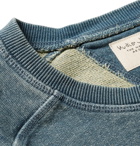 Nudie Jeans - Samuel Slim-Fit Indigo-Dyed Loopback Cotton-Jersey Sweatshirt - Men - Indigo