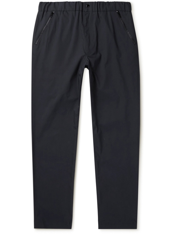 Photo: NN07 - Valentin Tapered Stretch Cotton-Blend Trousers - Blue - 28W 32L