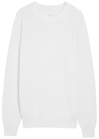 Allude Cotton and Cashmere-blend Jumper White