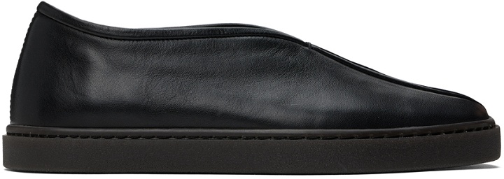 Photo: LEMAIRE Black Piped Sneakers