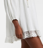 Rixo Inez embroidered cotton minidress