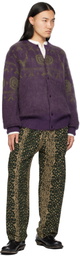 South2 West8 Purple Mohair Cardigan
