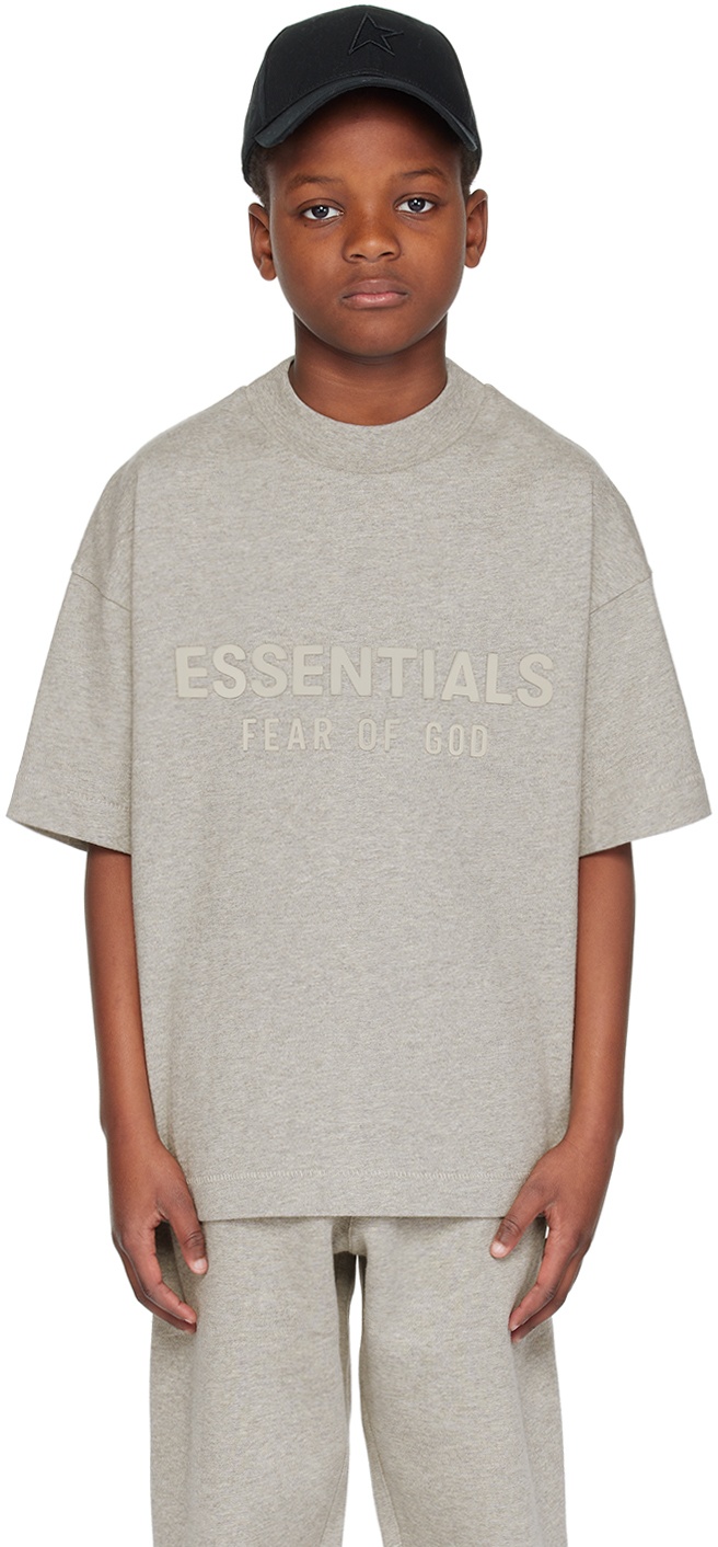 Fear of God ESSENTIALS: Gray Crewneck T-Shirt