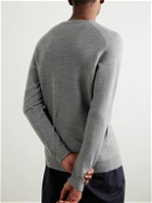 Peter Millar - Dover Honeycomb-Knit Merino Wool Sweater - Gray