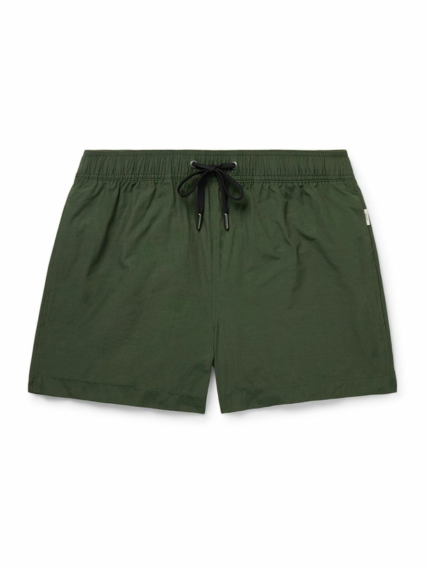 Photo: Onia - Charles Short-Length Slim-Fit Shell Swim Shorts - Green