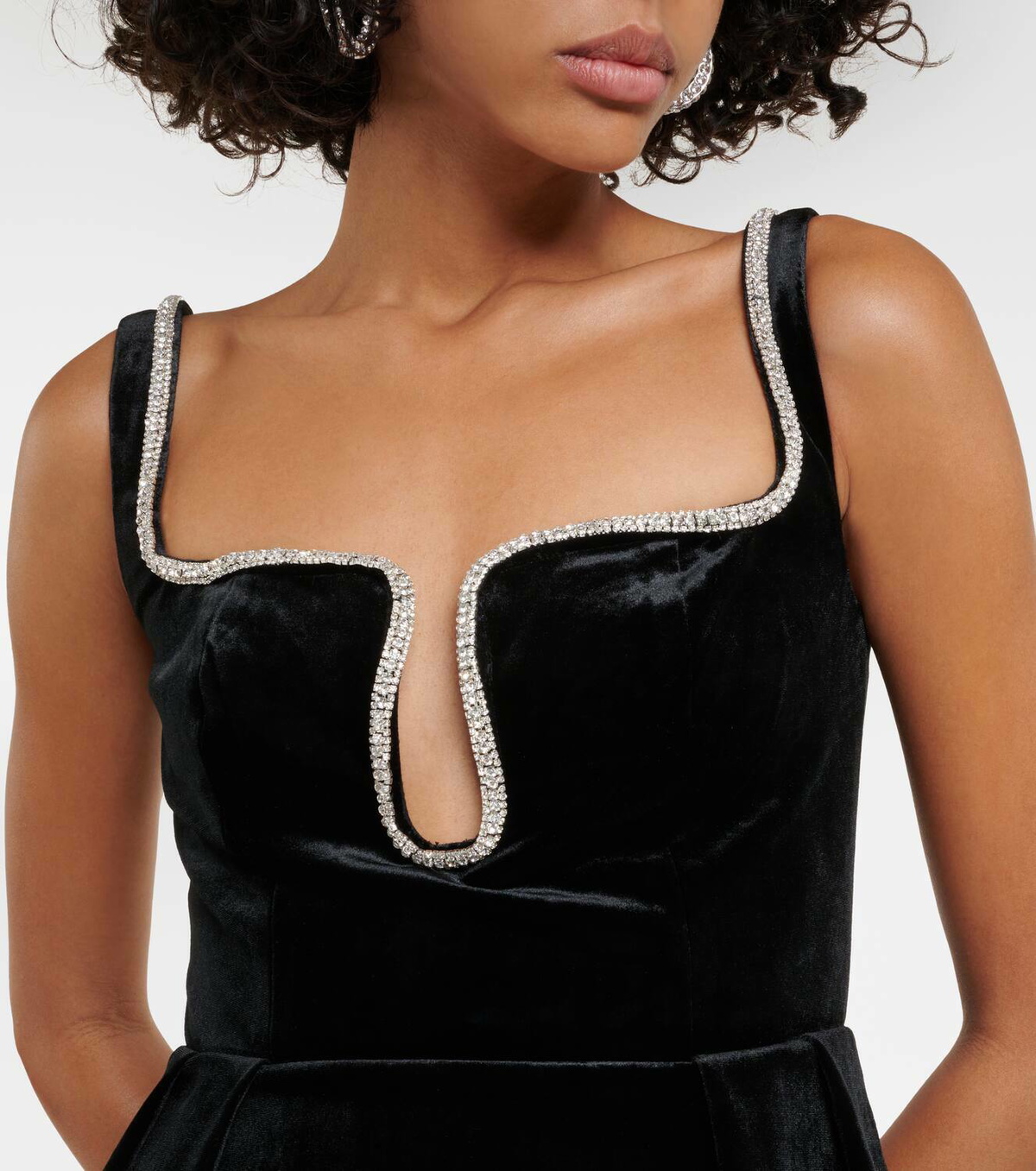 mesh sleeve dress white Sami Miro Vintage- OPEN SEAM MAXI DRESS IN BLACK ECO MESH – SAMI MIRO  VINTAGE