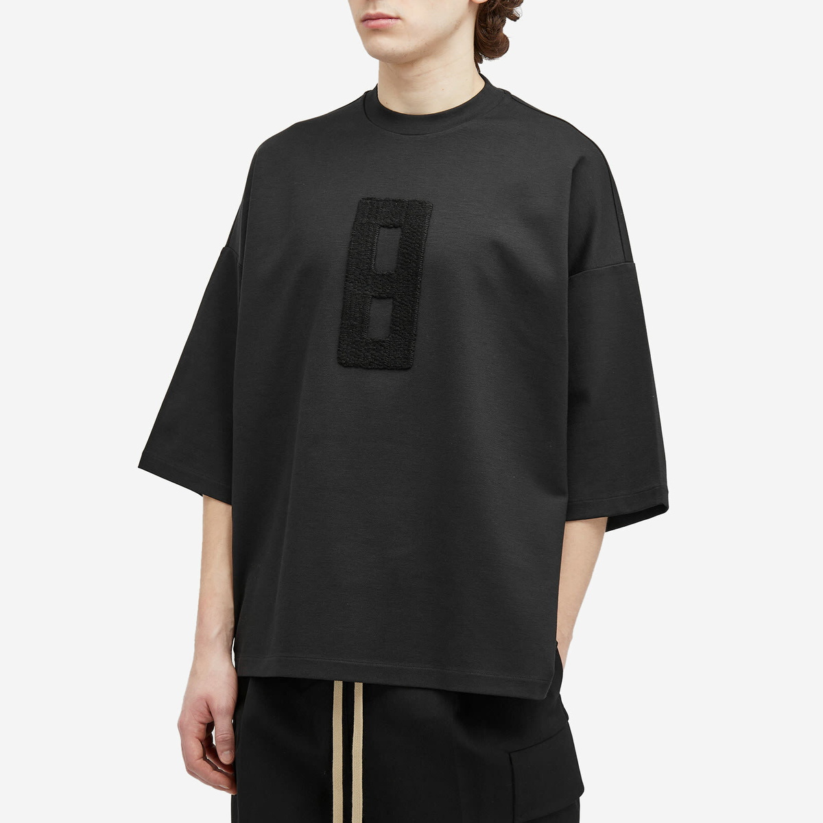 Fear of God Men's Embroidered 8 Milano T-Shirt in Black Fear