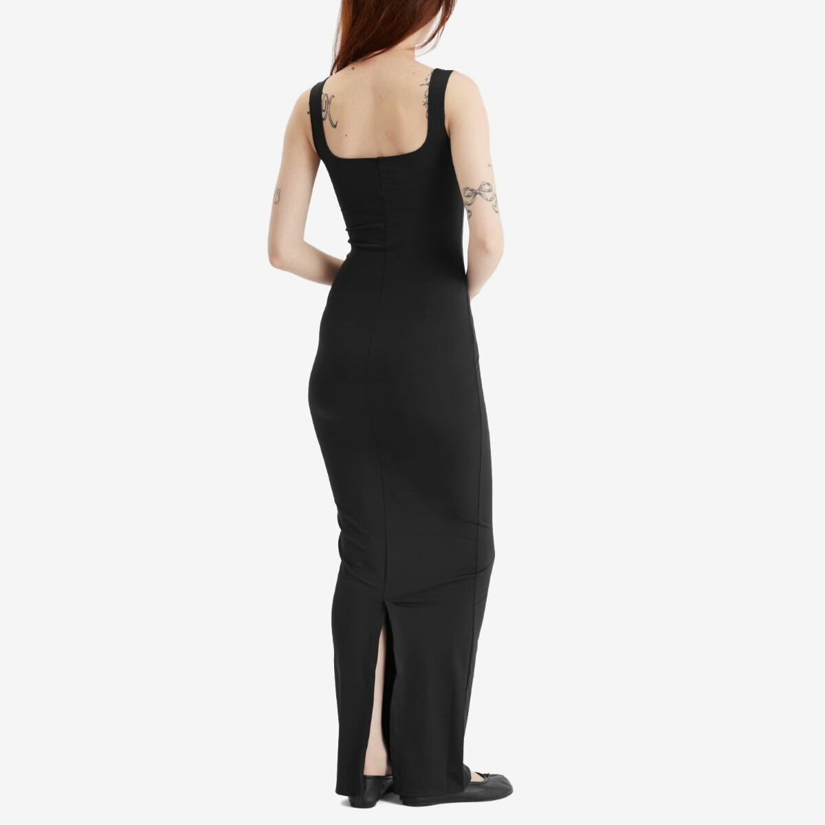 Entire Studios Women's Square Neck Dress in Soot Entire Studios