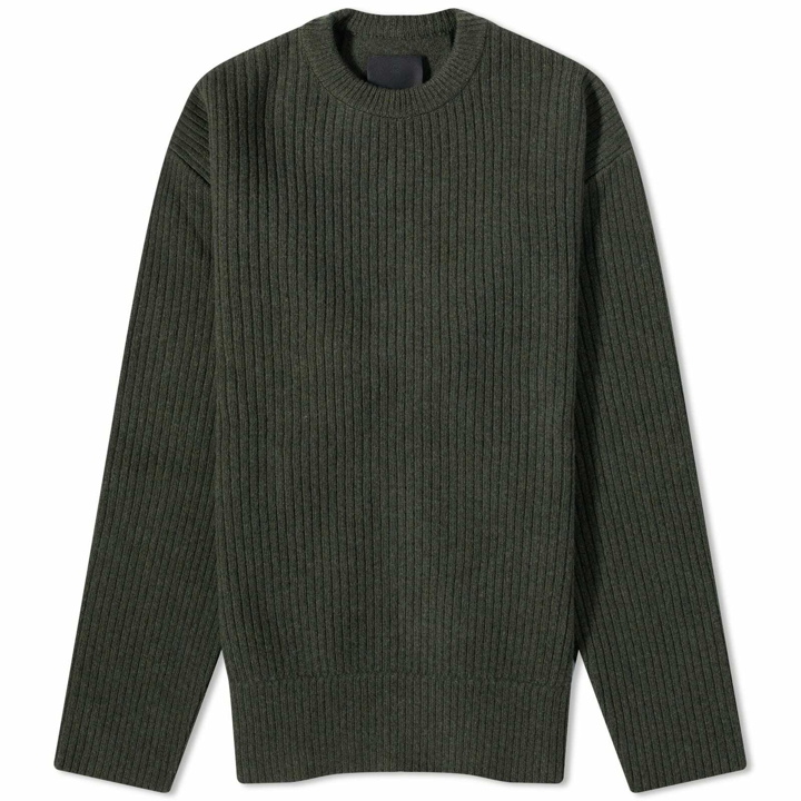 Photo: Givenchy Men's Oversized Crew Knit in Military Green