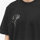 MKI Men's Floral T-Shirt in Black