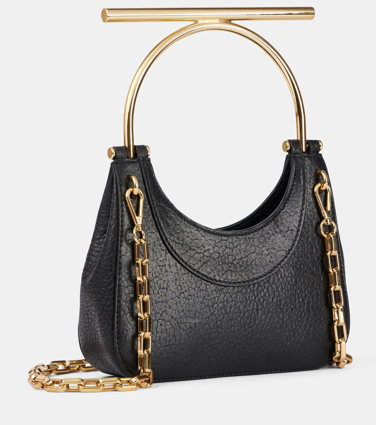 Alexander McQueen Cross-Bar Mini leather shoulder bag Alexander