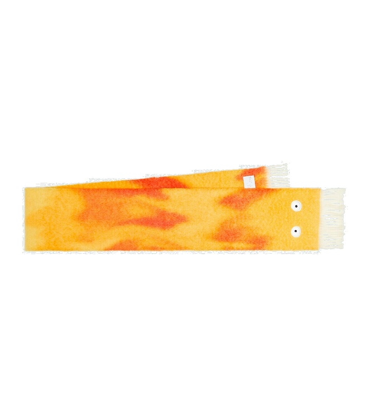 Photo: Loewe x Howl's Moving Castle Calcifer wool and mohair scarf