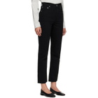 AGOLDE Black 90's Pinch Waist Crop Jeans