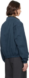 AURALEE Navy Product Dyed Finx Gabardine Swing Jacket