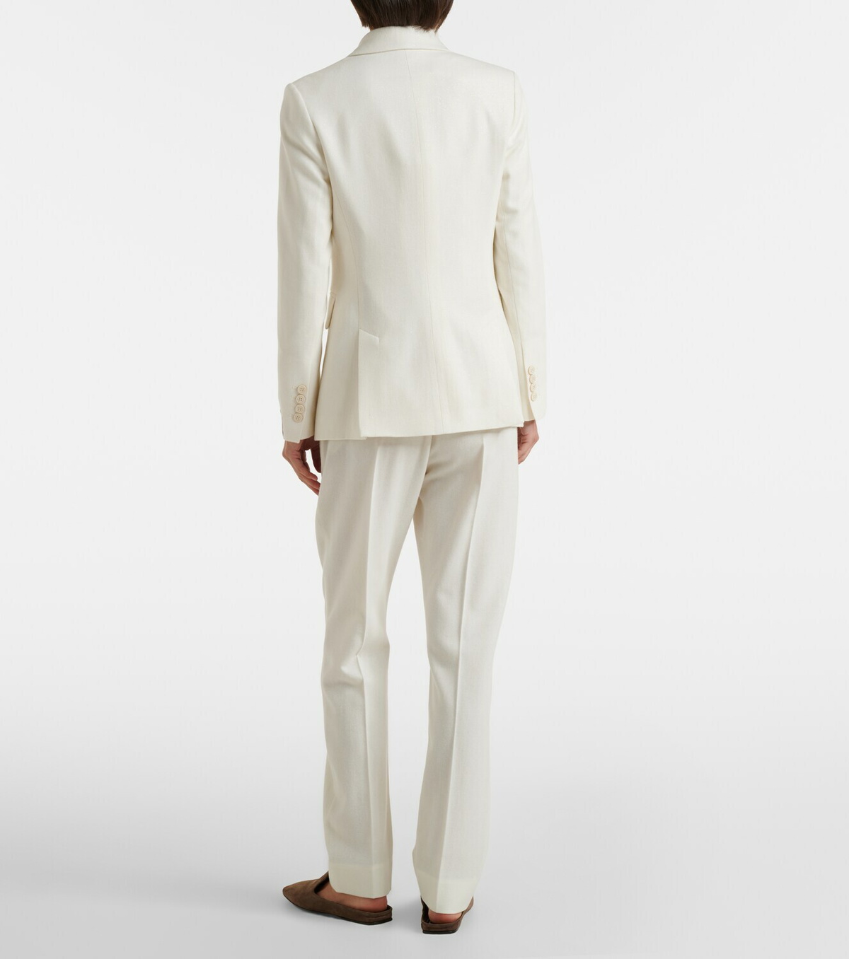 Eleventy Wool and cashmere tapered pants