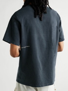 DISTRICT VISION - Karuna Logo-Print Recycled Cotton-Jersey T-Shirt - Blue