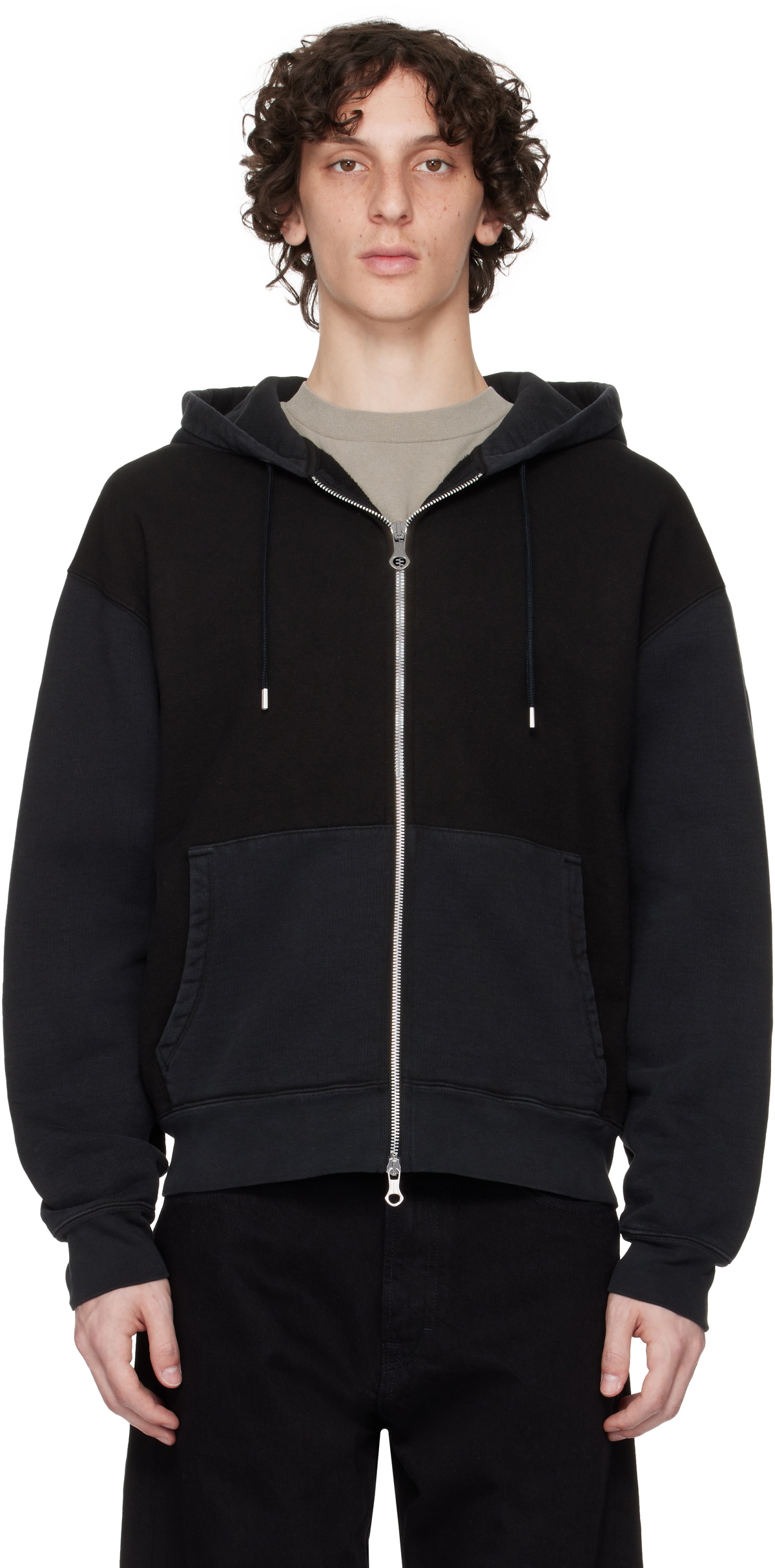 OUR LEGACY Black Full Zip Hoodie Our Legacy