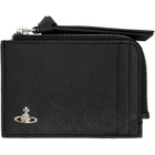 Vivienne Westwood Black Zip Card Holder