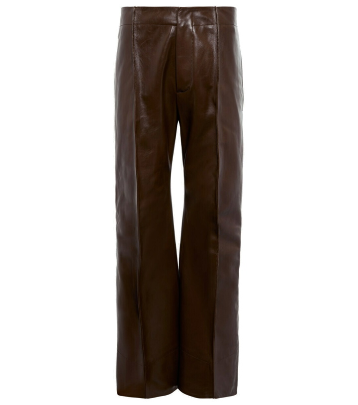 Photo: Bottega Veneta - Mid-rise cropped leather pants