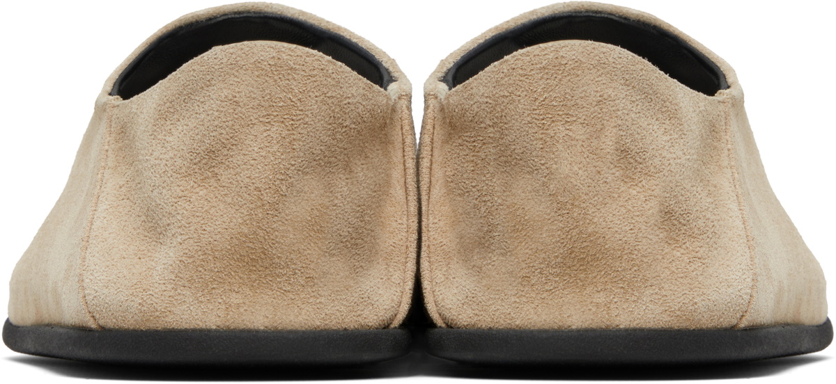 CHRISTEN SSENSE Exclusive Beige Big Bootie Mule Loafers