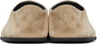 CHRISTEN SSENSE Exclusive Beige Big Bootie Mule Loafers