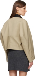 Givenchy Beige Cropped Peacoat