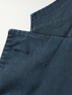 Boglioli - Unstructured Garment-Dyed Lyocell-Blend Suit Jacket - Blue