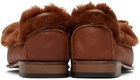 HEREU Tan Tilla Shearling Loafers