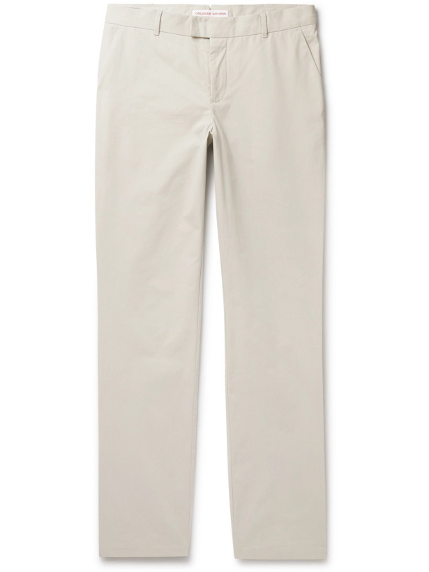 Photo: Orlebar Brown - Fuller Stretch Supima Cotton Trousers - Gray