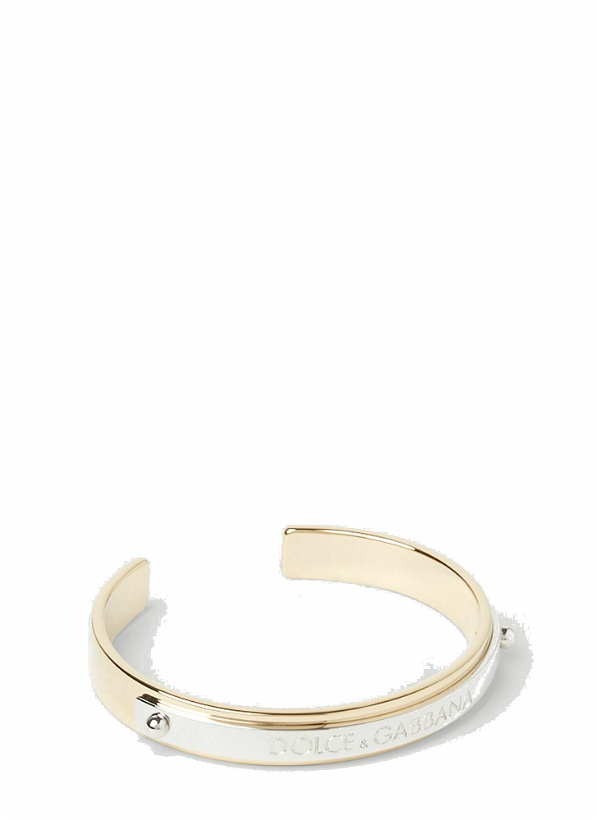 Photo: Dolce & Gabbana - Logo Plaque Bracelet in Gold