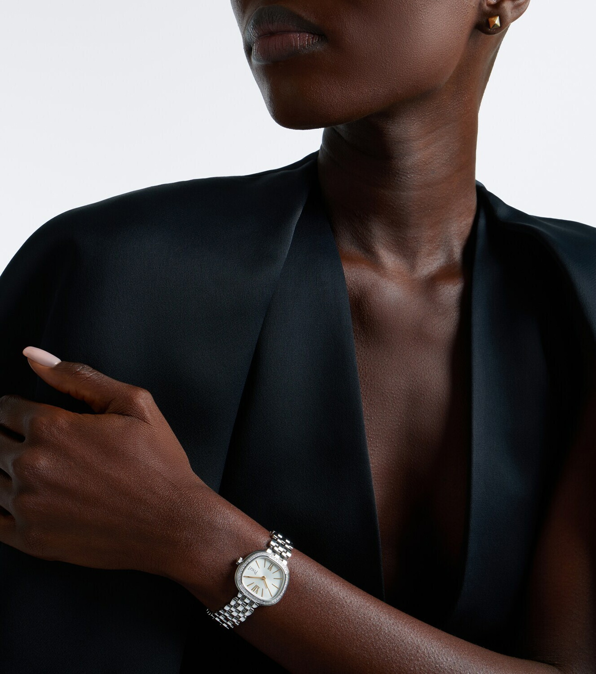 Piaget Sixtie embellished stainless steel watch