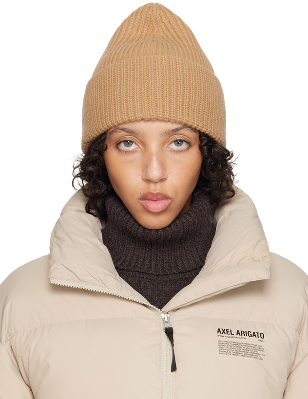 Axel Arigato Signature Beanie in Ecru Axel Arigato Men main image 4
