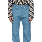 Dries Van Noten Blue Panthero Jeans